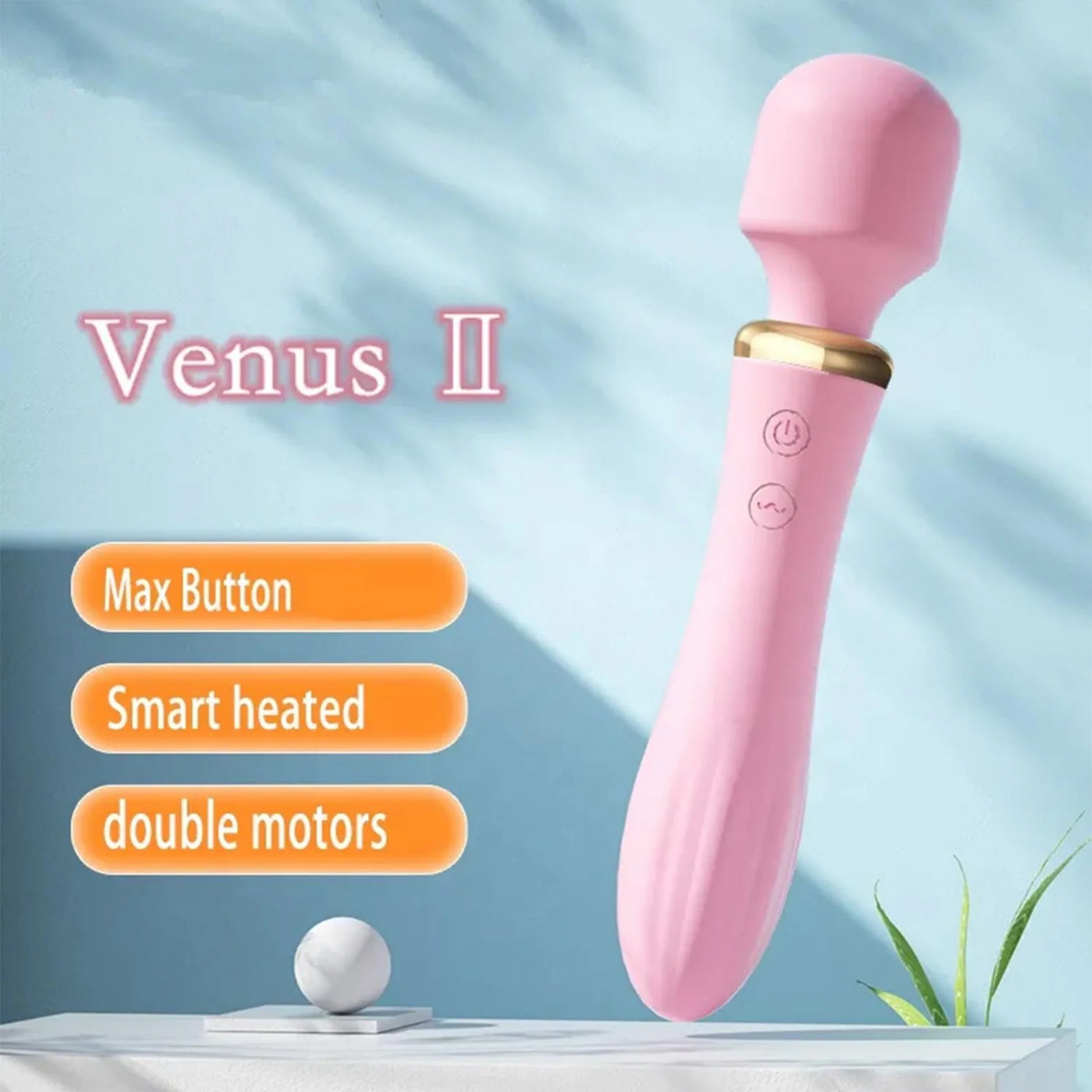 Erox Wand Massager Venus II 10 Mod Titreşimli ve Isıtmalı Masaj Aleti