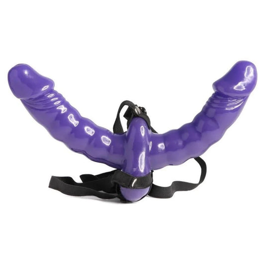 Pipedream Fetish Fantasy Double Delight Straples Biseksüel Dildo Mor