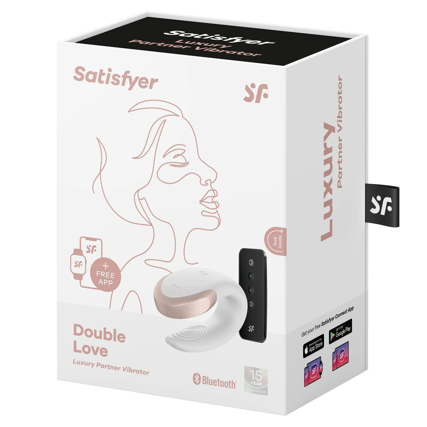 Satisfyer Double Love White Telefon ve Kumanda Kontrollü Vibratör