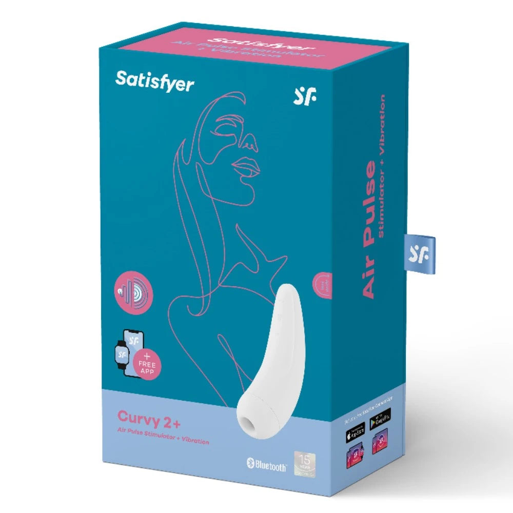 Satisfyer Curvy 2+ White Telefon Kontrollü Emiş Güçlü Vibratör