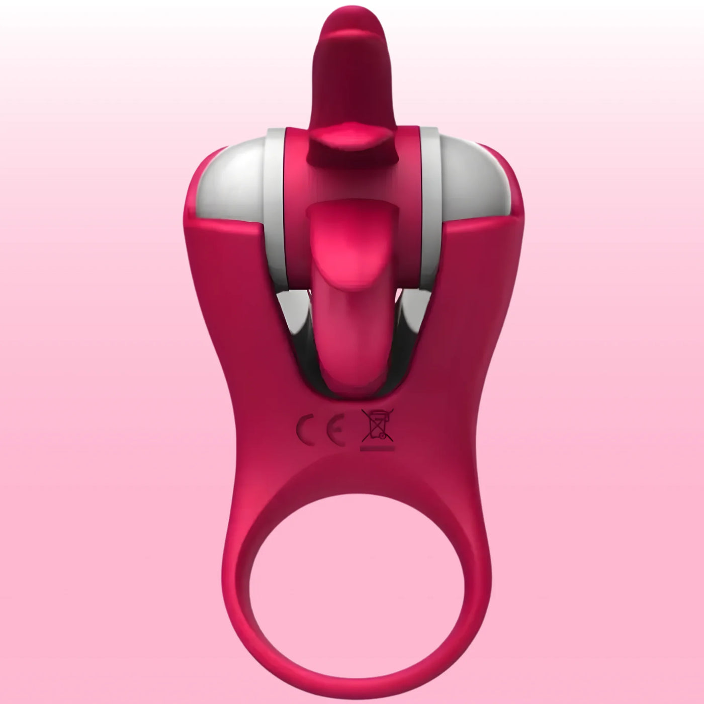 Erox The Cock Ring Clitoral Stimulating Şarjlı Penis Halkası-Pink