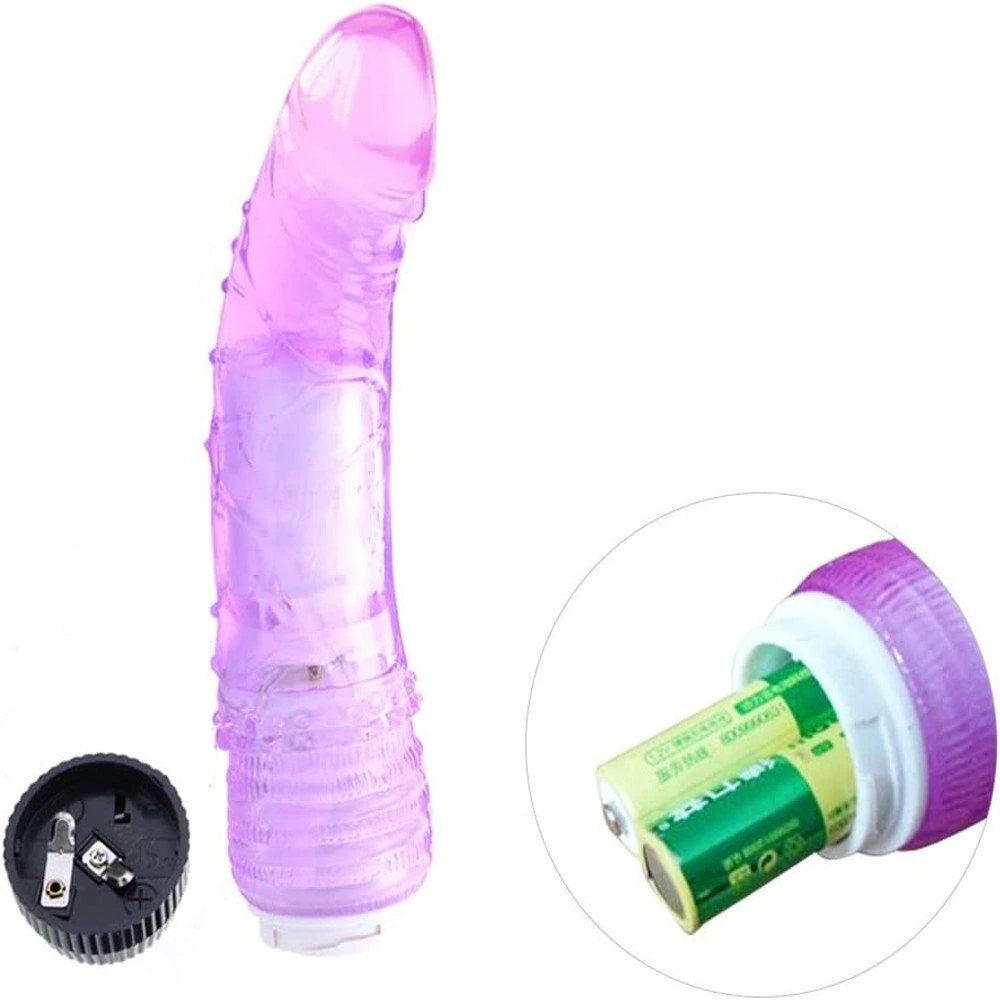 Erox Vibes Waves Purple Kademeli Titreşimli 18 Cm Jel Vibratör