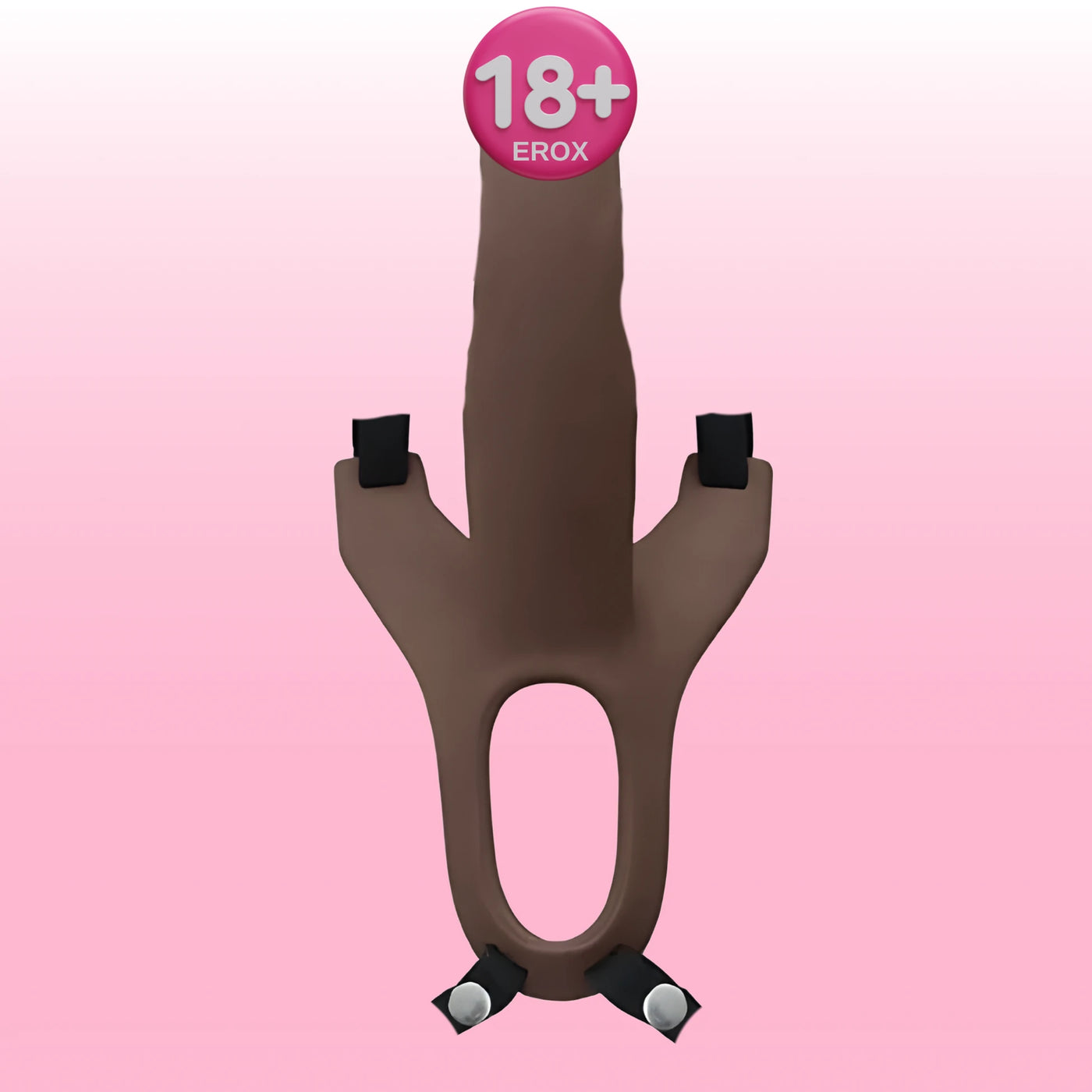 Aphrodisia Hollow Strap-On Flesh 17 Cm İçi Boş Belden Bağlamalı Penis-Brown