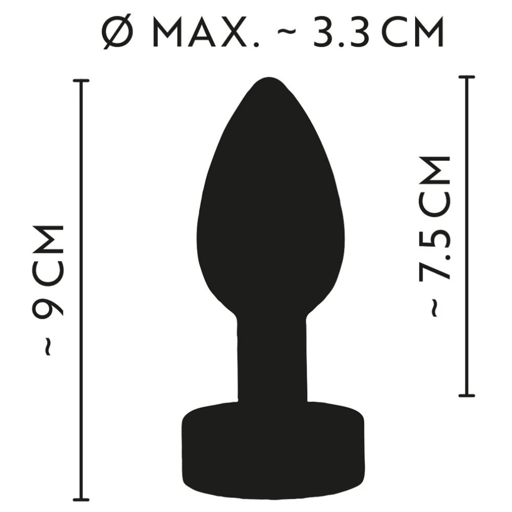 Anos Heavy Metal Butt Plug With Vibration Anal Plug Vibratör
