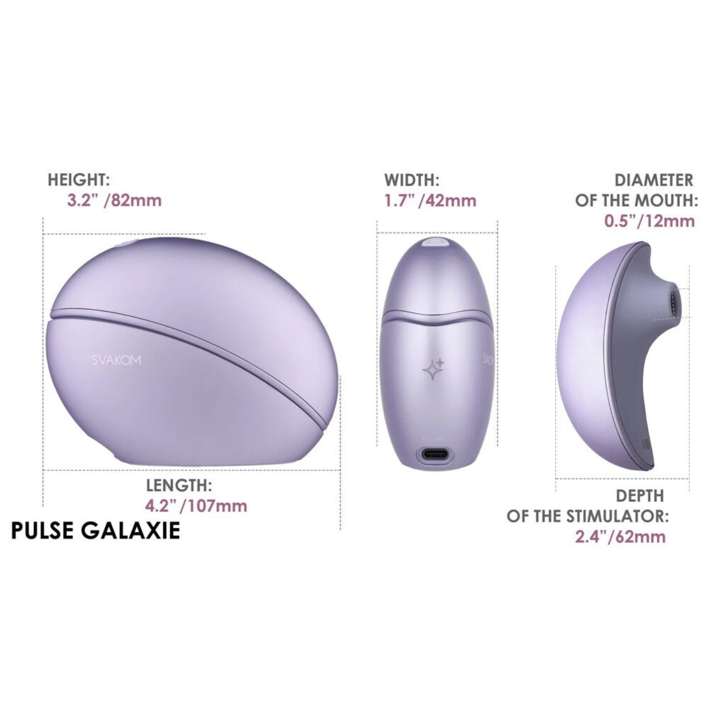 Svakom Galaxie Telefon Kontrollü Emiş Güçlü ve Projektör Vibratör