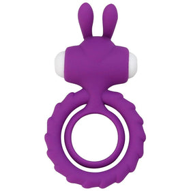Erox The Cock Ring Nuo Rabbit Klitoral Titreşimli Penis Halkası-Purple