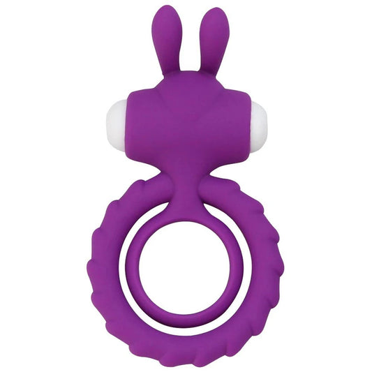 Erox The Cock Ring Nuo Rabbit Klitoral Titreşimli Penis Halkası-Purple
