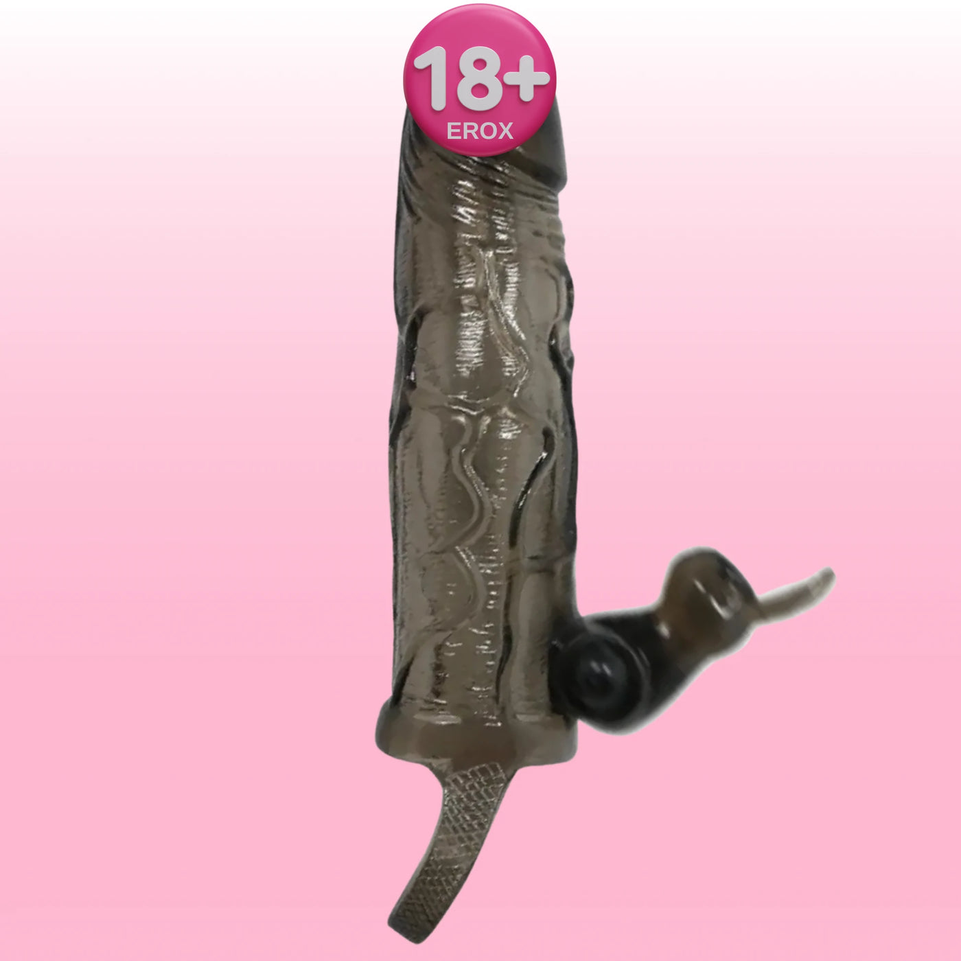 Baile Brave Man Penis Extension Klitoris Uyarıcılı Titreşimli Penis Kılıfı BI-026225-1