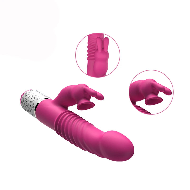 Dibe Sex Massager Emiş Güçlü ve İleri Geri Hareketli Rabbit Vibratör