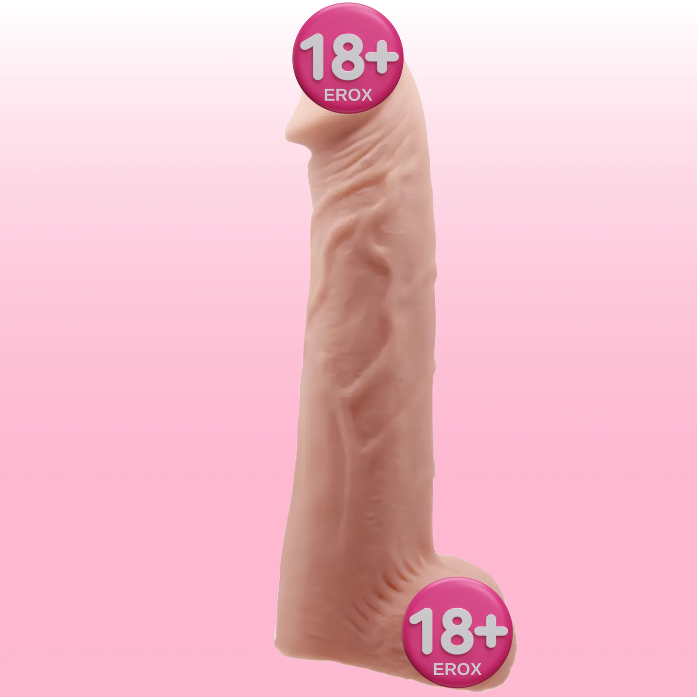 Baile Realistic Penis Sleeve Testis Toplamalı Realistik Penis Kılıfı BI-026238