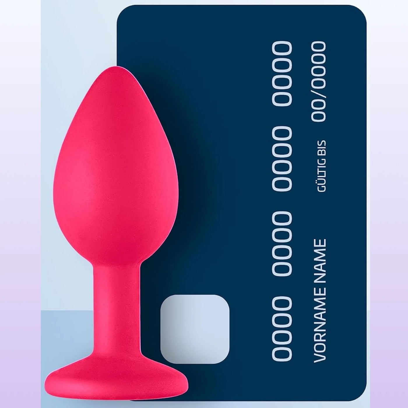 Erox The Anal Fantasy Pink Silicone Butt Silikon Anal Plug-Medium