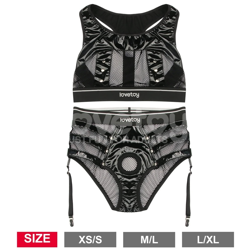Lovetoy Rebellion Reign Iconic Harness Strap on Set LV781001A XS/S