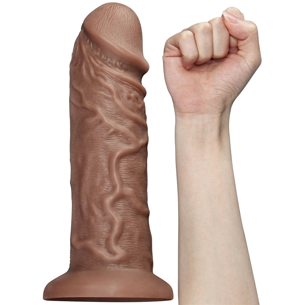 Lovetoy Realistic Chubby Vibrating Dildo 26.6 cm Büyük Realistik Penis LV111120