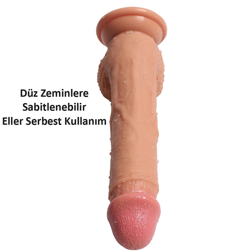 Shequ Dean Belden Bağlamalı 21 Cm Strapon Realistik Penis