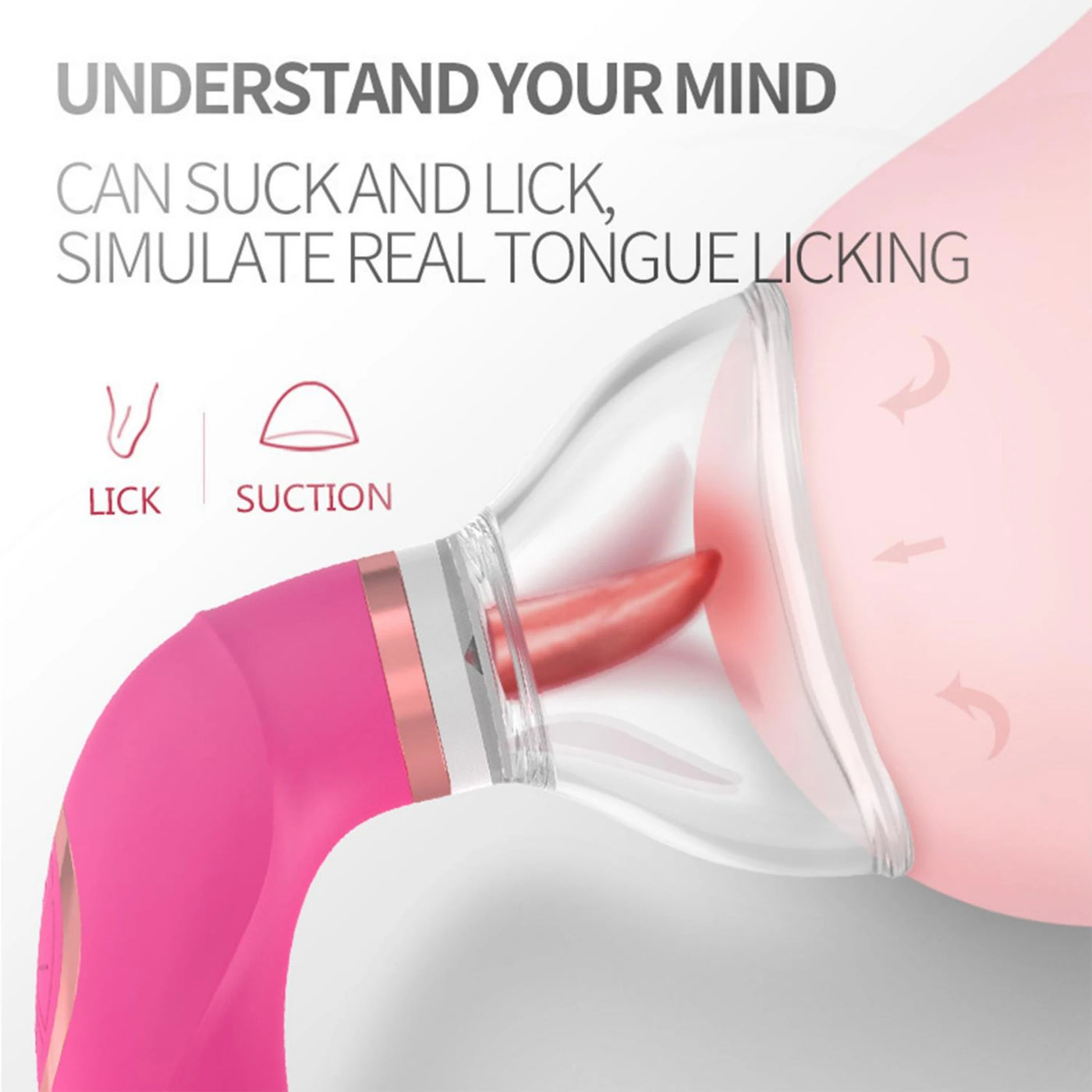 Erox The Vibe Sucker Licker G-Spot Çift Yönlü G-Spot Dil Vibratör