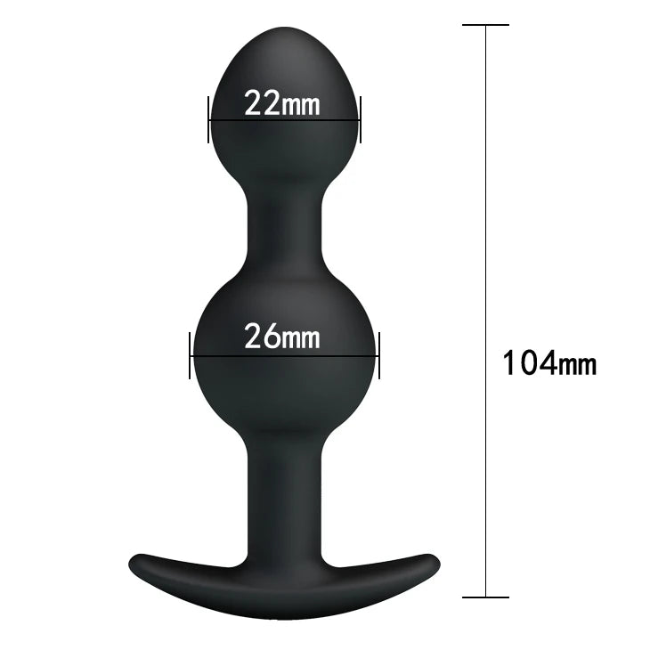 Pretty Love Silicone Anal Balls Medium Anal Plug