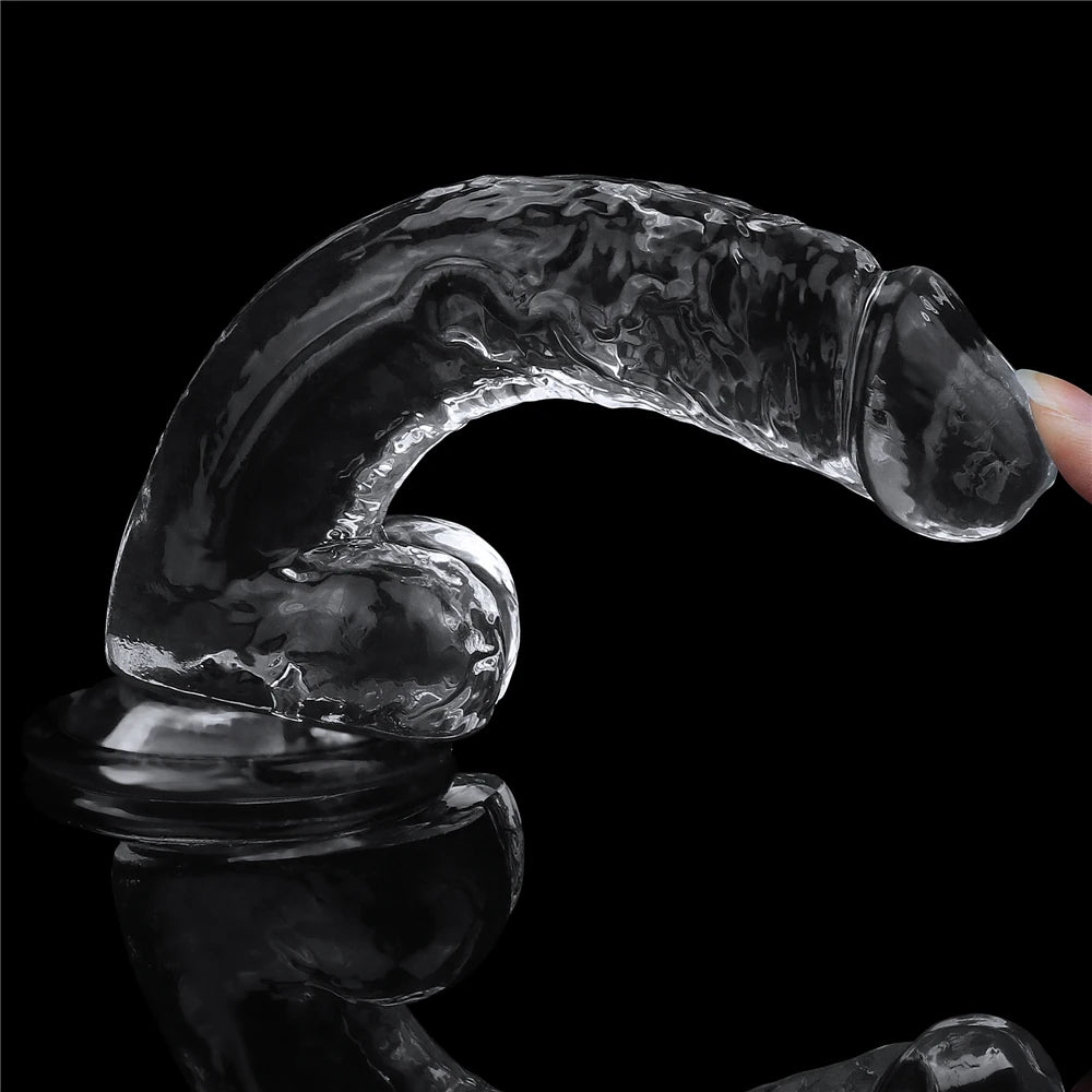 Lovetoy Flawless Clear Dildo 19 cm Realistik Jel Penis