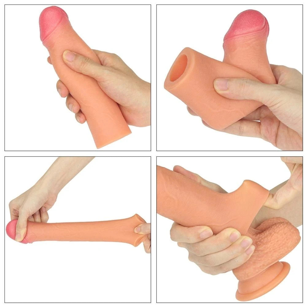 Lovetoy Nature Extender Flesh Flexible 5 cm Uzatmalı Penis Kılıfı