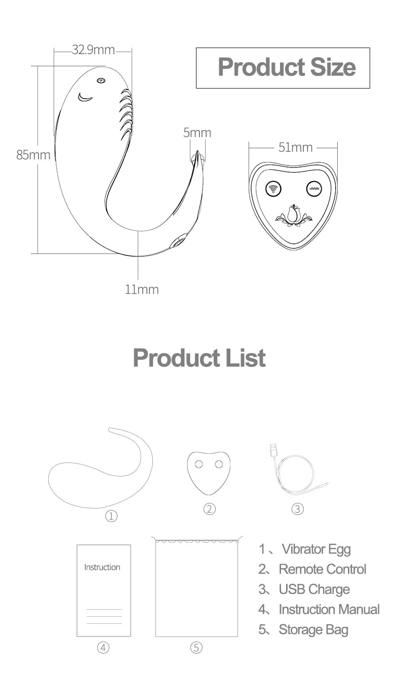 Wowyes Vibrating Egg Uzaktan Kumandalı 10 Mod Vibratör