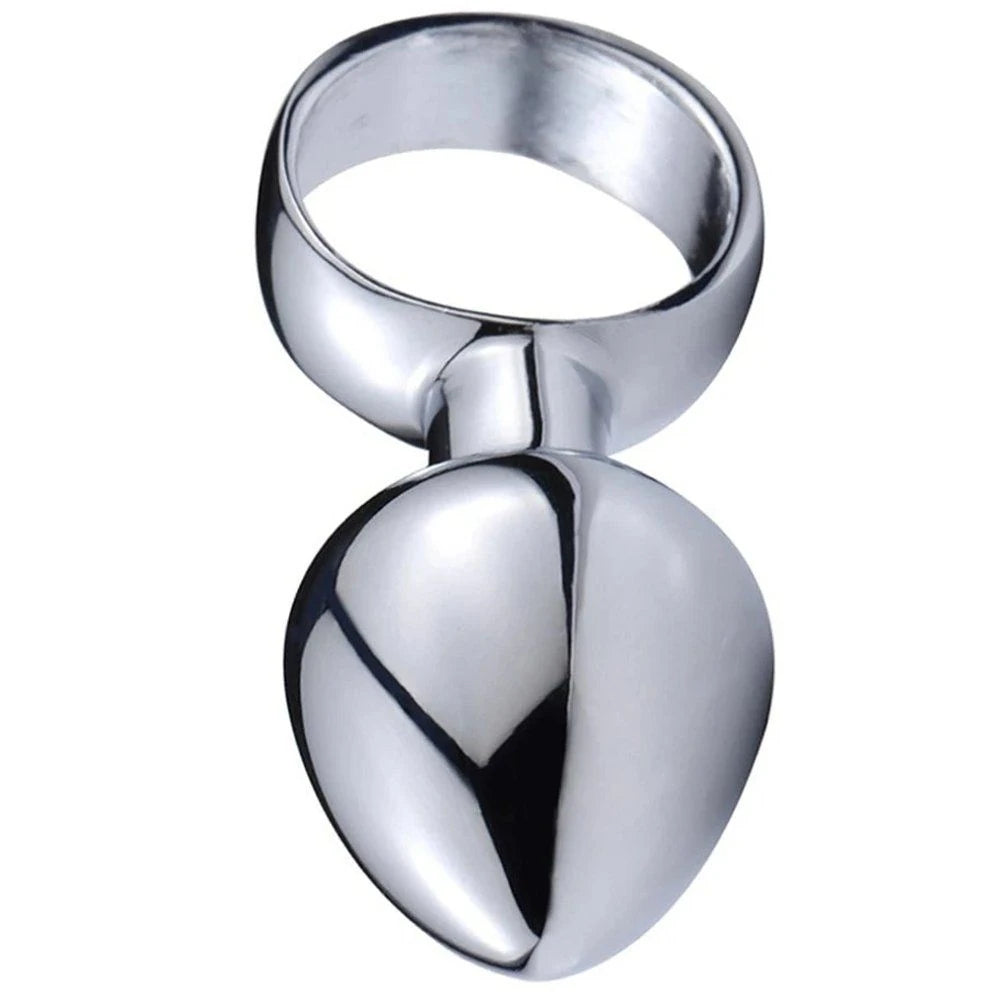 Erox Finger Medium Metal Anal Plug