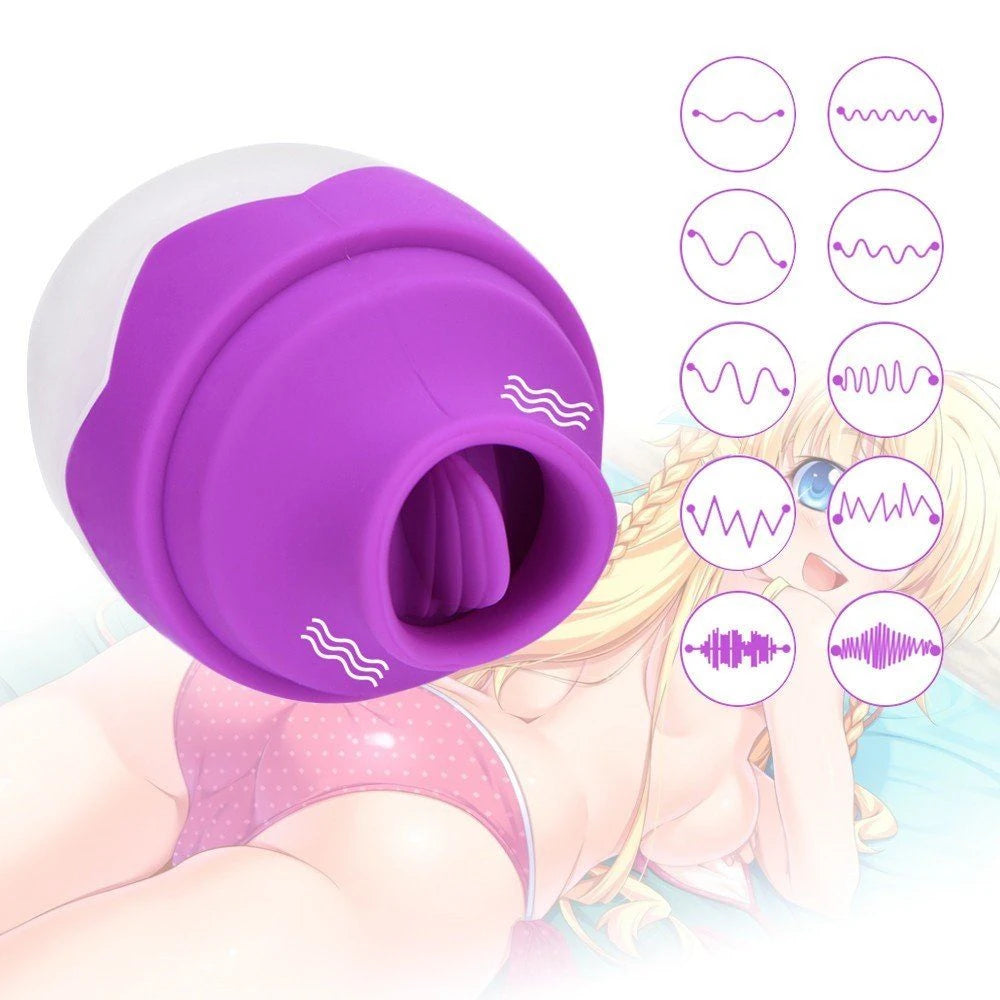 Dibe Sex Massager Hava Darbeli Dil Vibratör