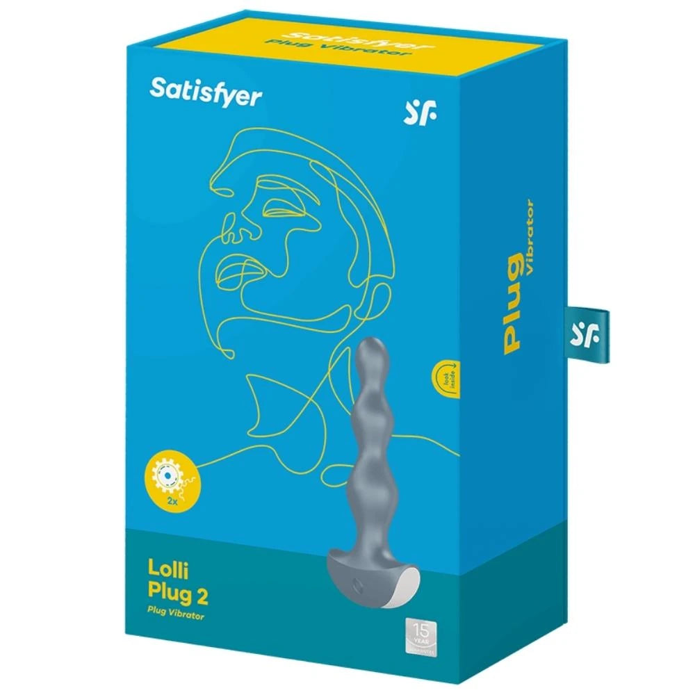 Satisfyer Lolli Plug 2 Boğumlu Anal Vibratör-Blue