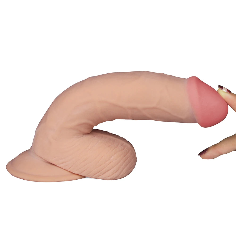 Lovetoy The Ultra Soft Dude Dildo 20 Cm Titreşimli Realistik Penis LV1095