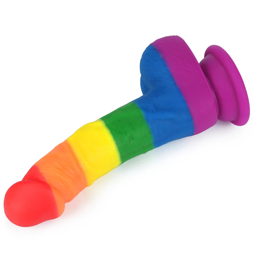 Lovetoy Prider Dildo 20 cm Renkli Soft Doku Realistik Penis LV410027