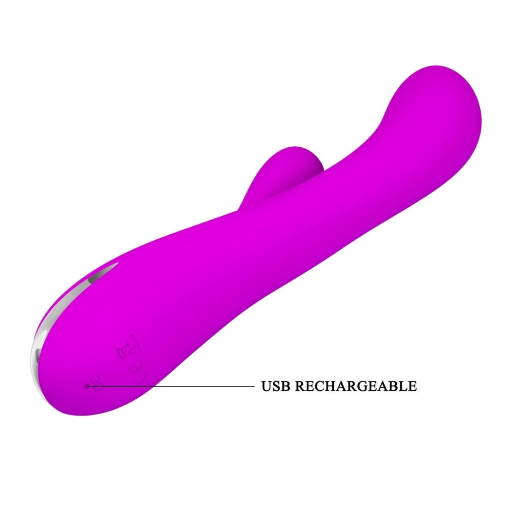 Pretty Love Wilbur Isıtmalı G-Spot Clitoral Rabbit Vibratör BI-014588
