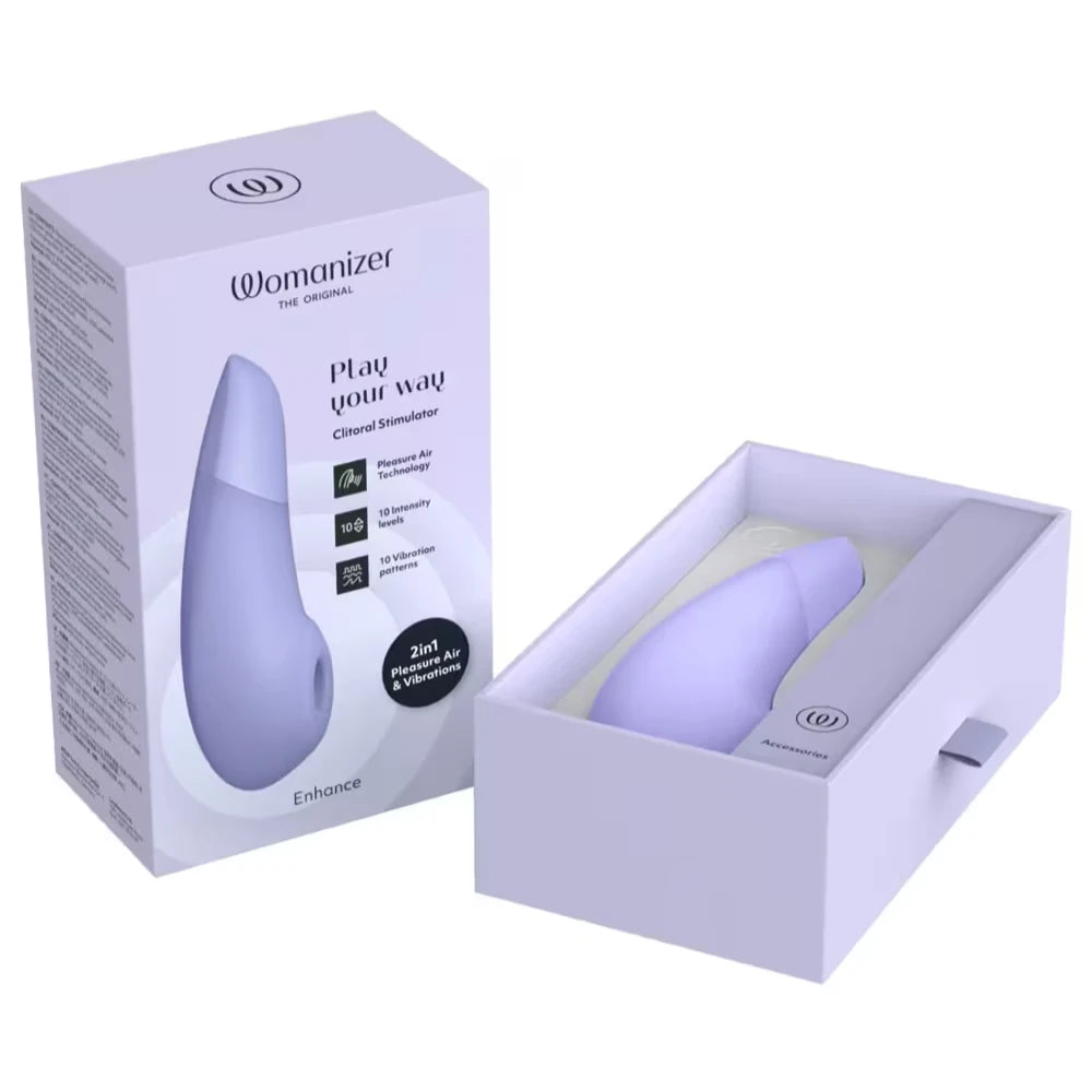 Womanizer Enhance Pleasure Air Emiş Güçlü Vibratör-Lilac
