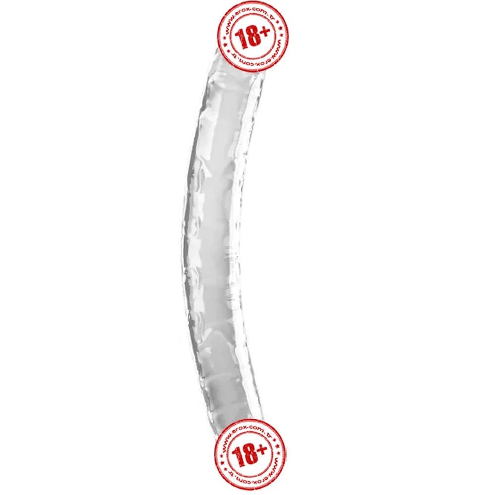 Lovetoy Flawless Clear Dildo 30 cm Çift Taraflı Realistik Penis LV310018