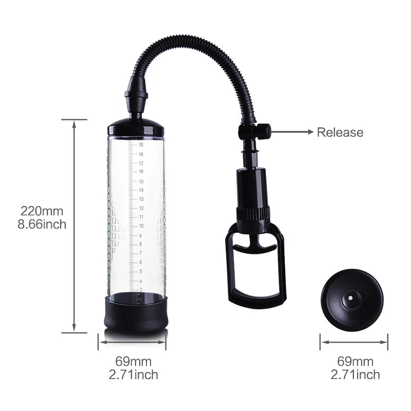 Erox World Men's Pump Tetik Mekanizmalı Penis Pompası