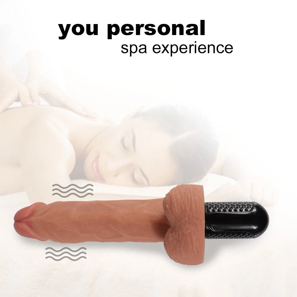 Dildo Series Victor 10 Modlu Çift Katmanlı Realistik Vibratör