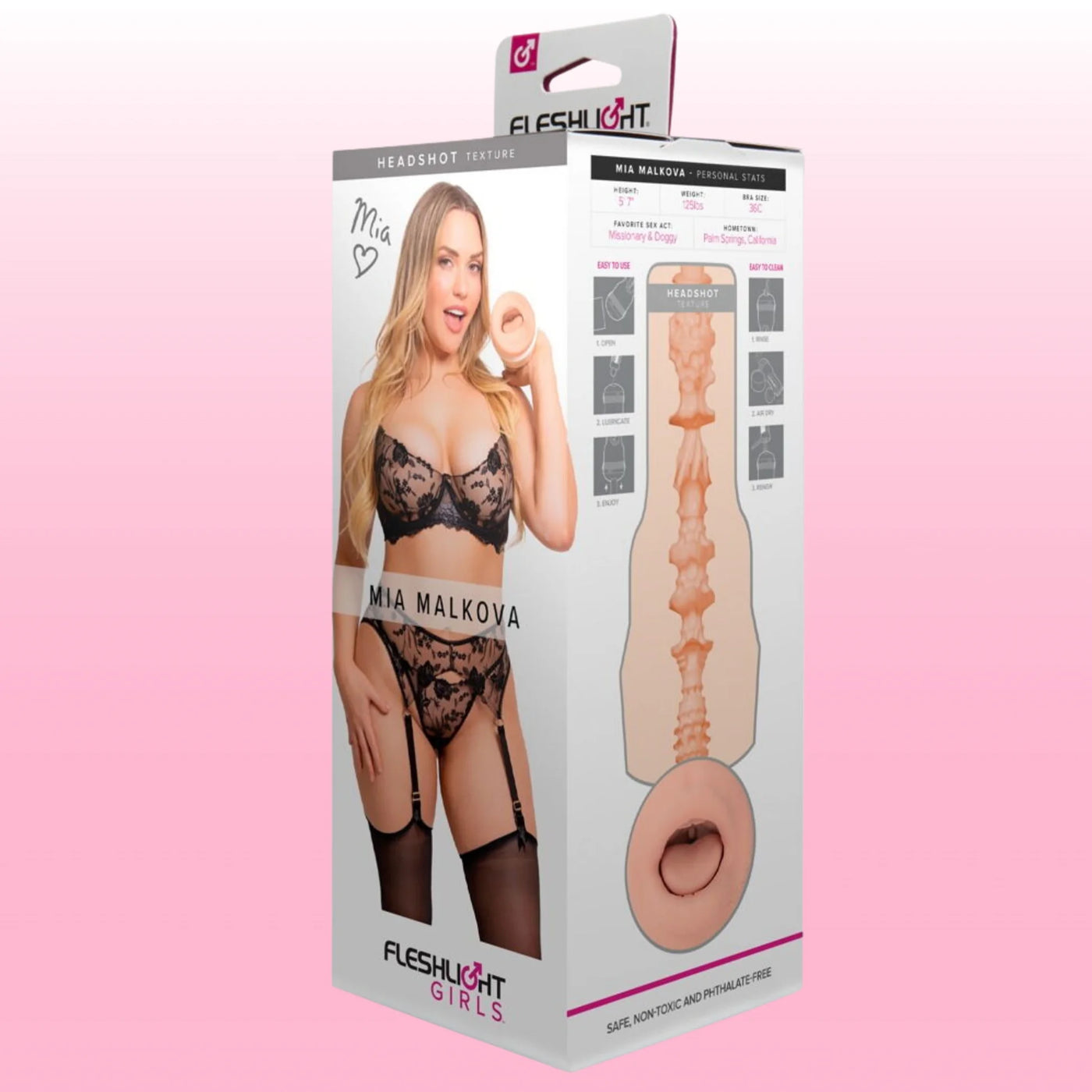 Original Fleshlight Girls Mia Malkova Headshot Oral Masturbator