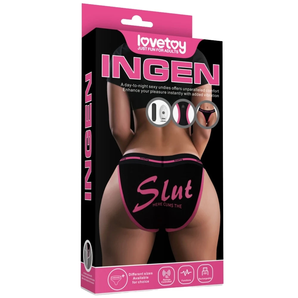 Lovetoy Printed Vibrating Sexy Panties XS/S Giyilebilir Vibratör LV770214A