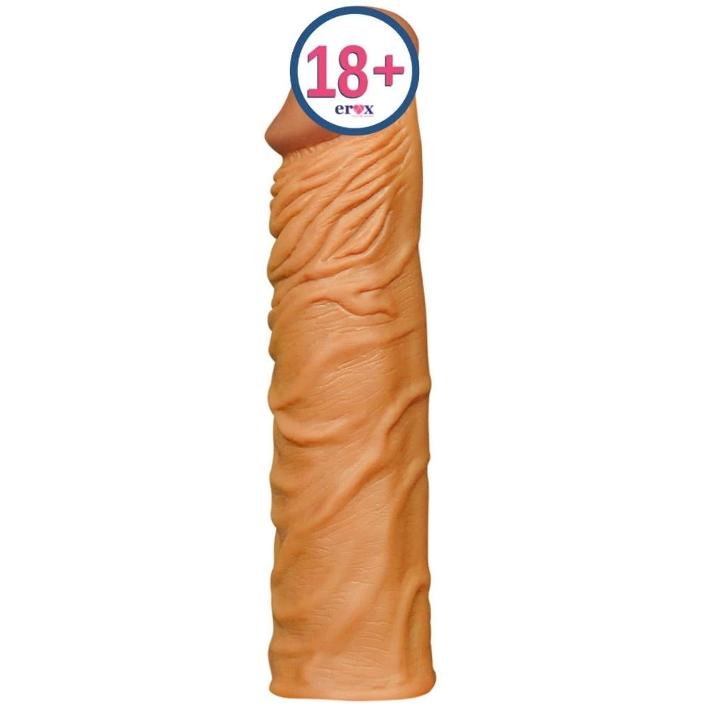 Lovetoy Pleasure X-Tender 5 cm Dolgulu Melez Realistik Penis Kılıfı