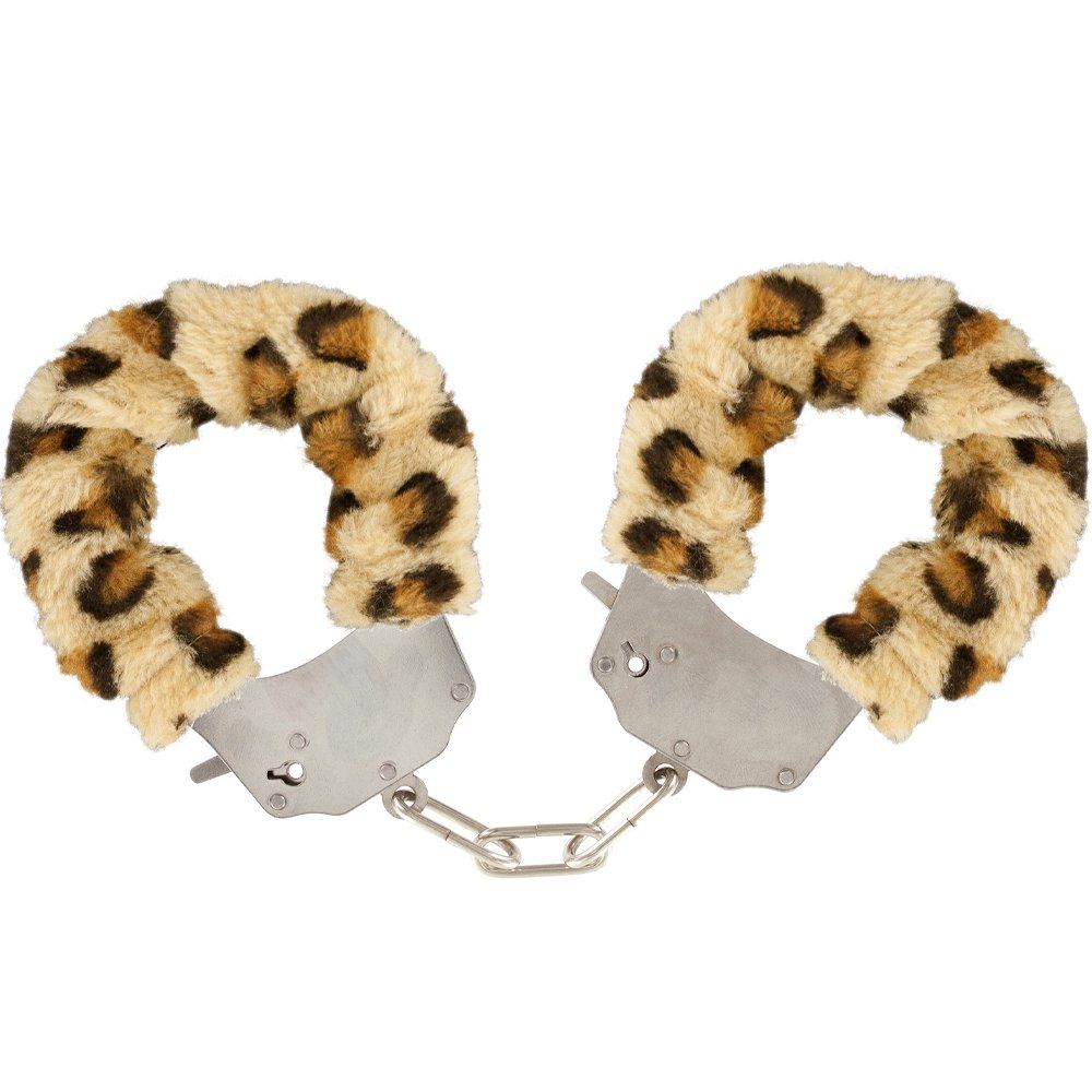 Erox Fetish Fantasy Series Metalic Hand Cuffs Peluşlu Metal Kelepçe-Leopar