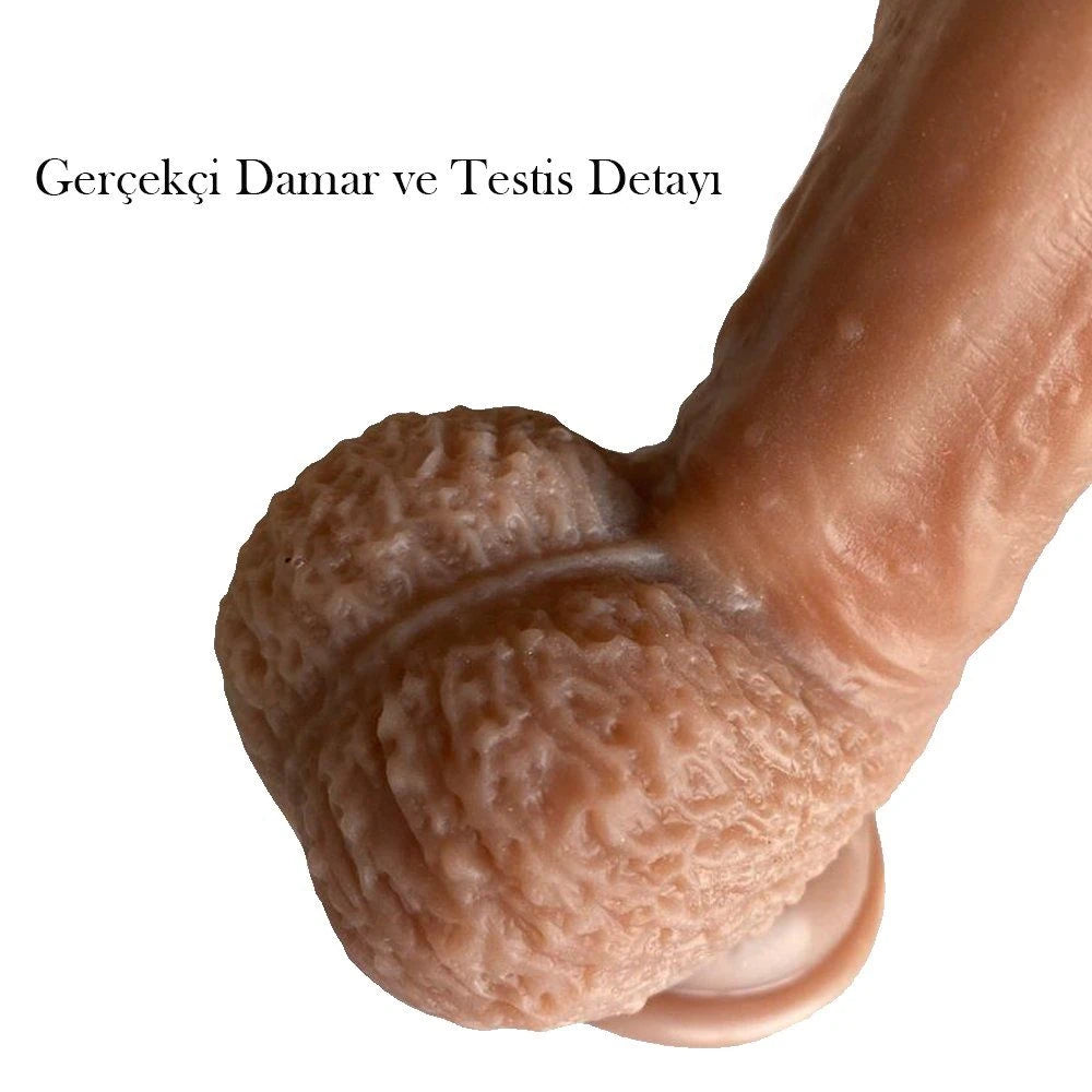 Simulation Of Skin Rotating Dildo 22 Cm Kemerli Dönebilen Hareketli Penis