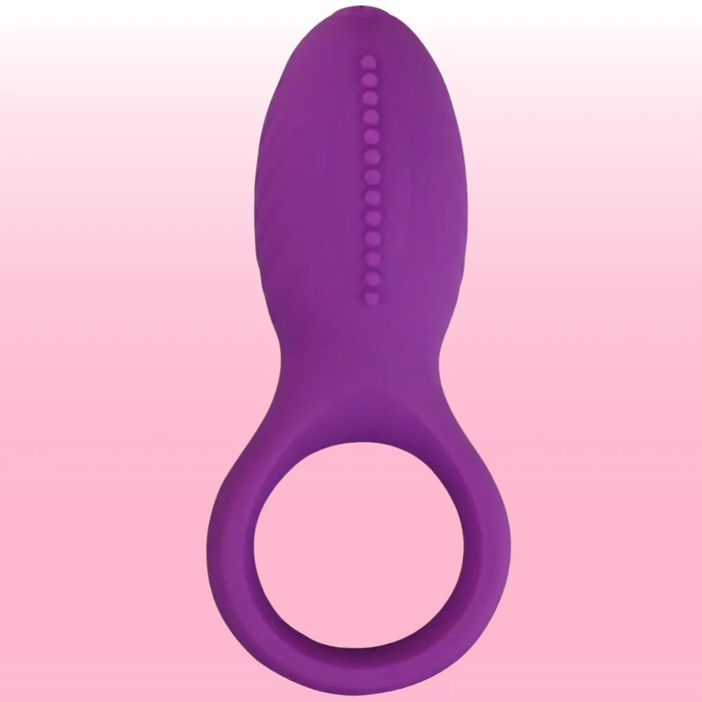 Erox The Cock Ring Nuo Dual Klitoral Titreşimli Penis Halkası - Purple