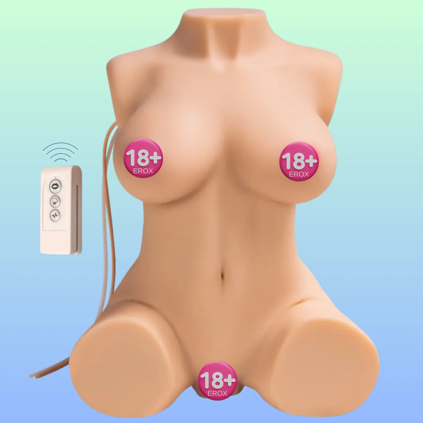 Shequ Jacey Emişli ve Titreşimli Yarım Vücut Masturbator SQ-MAS20020