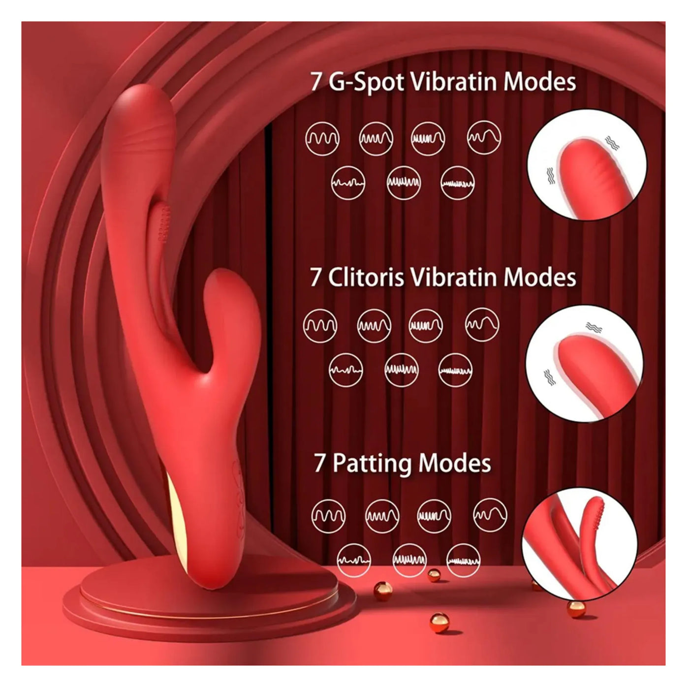 Erox The Vibe Flexible Plus G-Spot Rabbit Vibratör