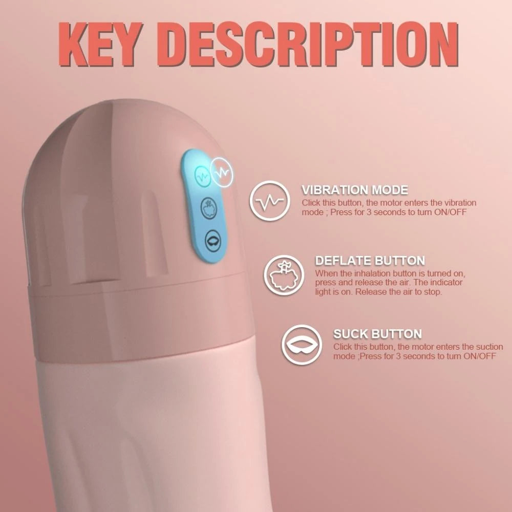Shequ Beta Suction Emiş Güçlü 10 Modlu Vajina Masturbator