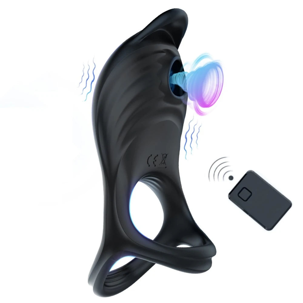 Erox The Cock Ring Thicken Widen Uzaktan Kumandalı Klitoral Penis Halkası