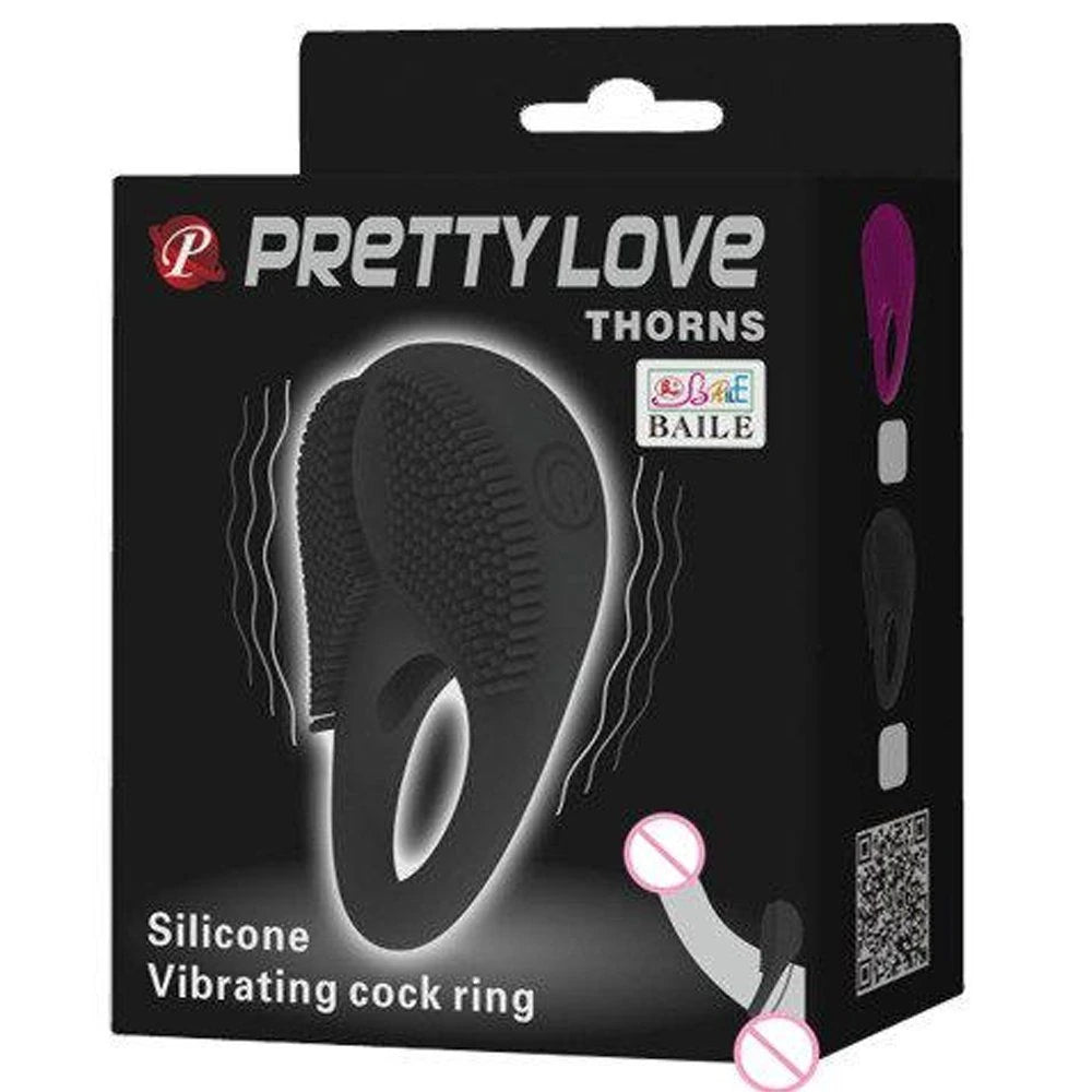 Pretty Love Thorns Tırtıklı Titreşimli Penis Halkası