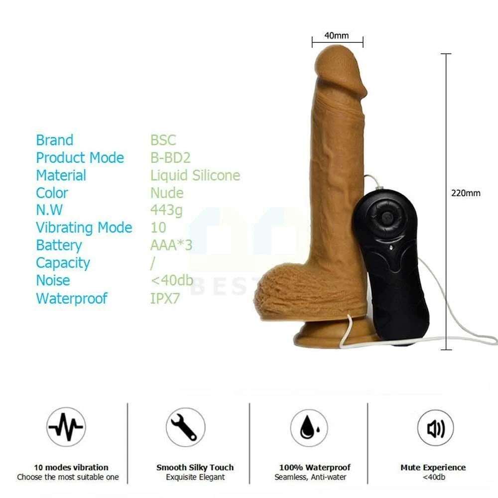 Erox Stimulation Of Skin Gerçekçi Titreşimli Realistik Penis