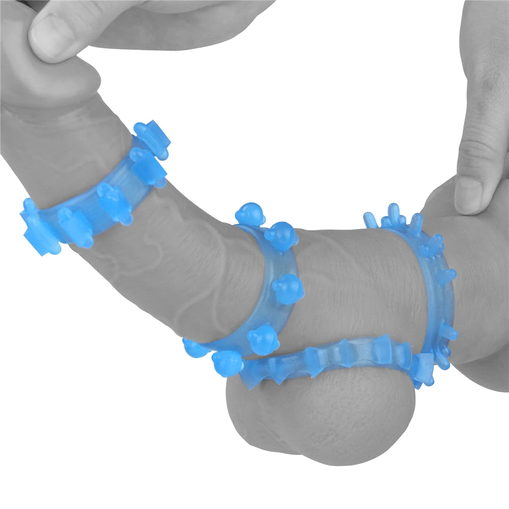 Lovetoy Lumino Play Fosforlu 4 Farklı Boyda Esnek Penis Halkası