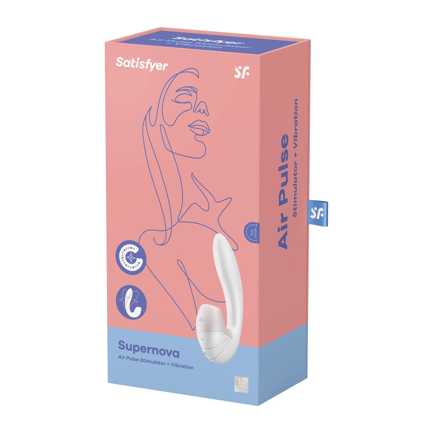 Satisfyer Supernova Insertable Double Emiş Güçlü Vibratör-White