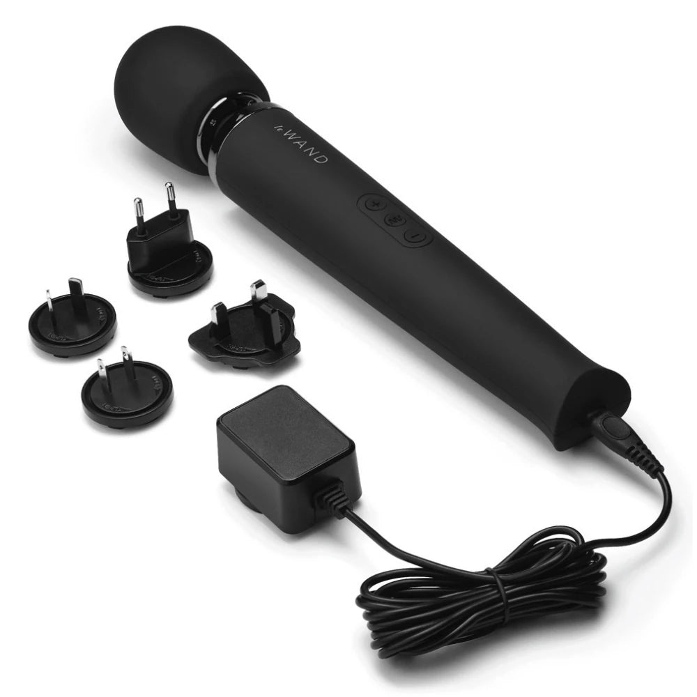 Le Wand Rechargeable Massager Masaj Wand Vibrator Black