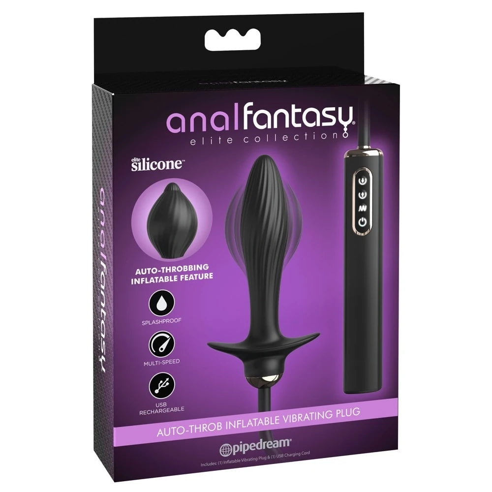 Pipedream Anal Fantasy Auto-Throb Inflatable Vibrating Titreşimli Şişirilebilir Anal Plug