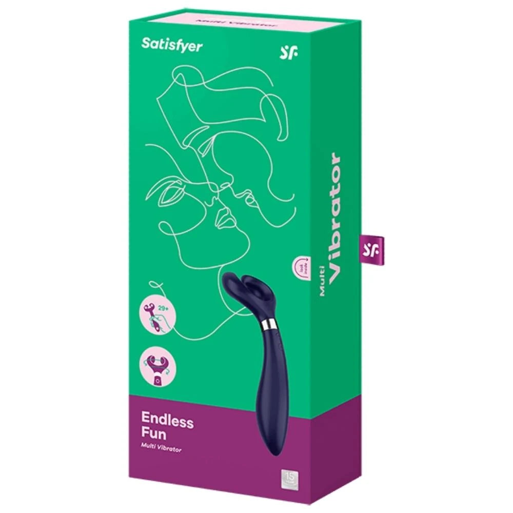 Satisfyer Endless Fun Çiftlere Özel Vibratör ve Penis Halkası-Blue